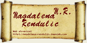 Magdalena Rendulić vizit kartica